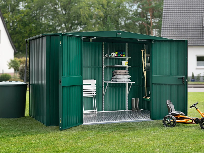 Ecostar Gerätehaus Trend-S,Typ 3, Moosgrün, 2 flg - Image 2