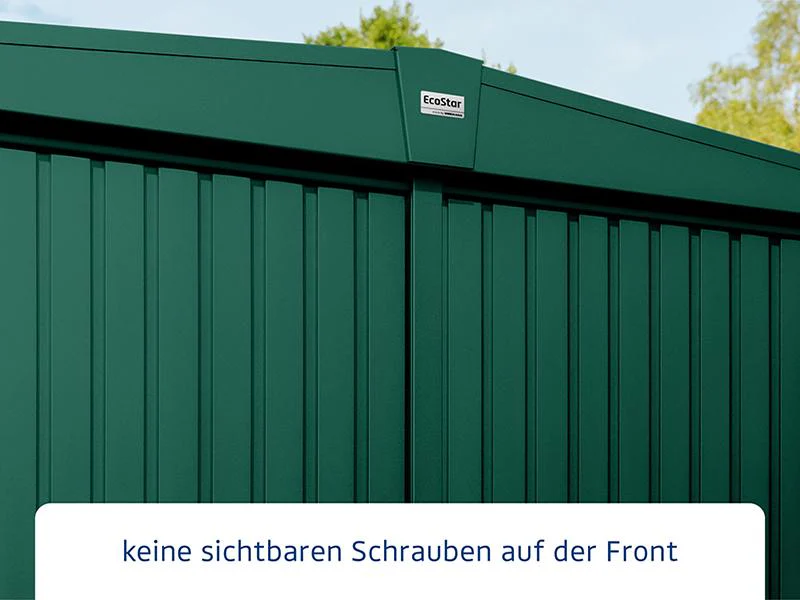 Ecostar Gerätehaus Trend-S,Typ 3, Moosgrün, 2 flg - Image 5