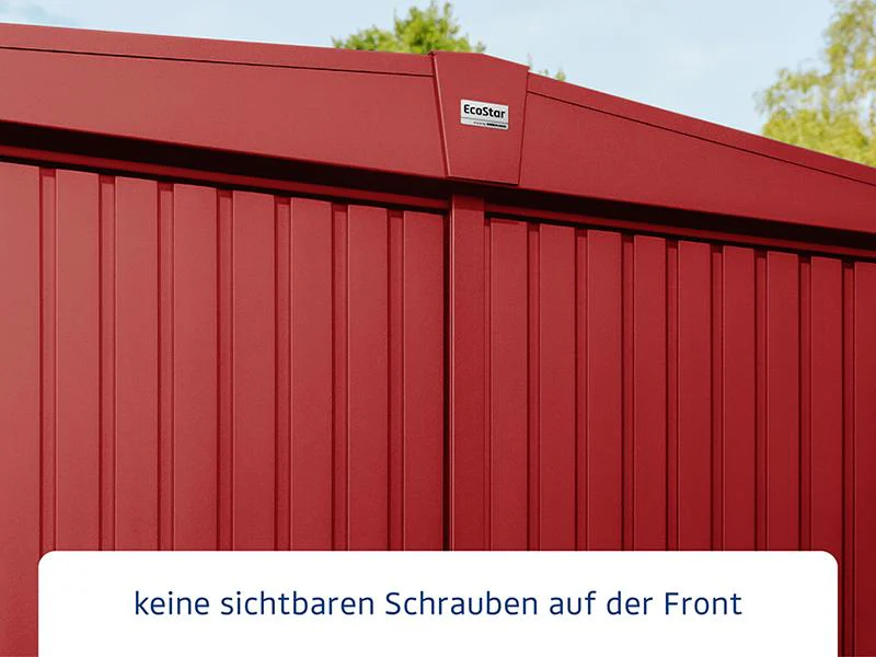 Ecostar Gerätehaus Trend-S,Typ 3, Purpurrot, 1 flg - Image 4