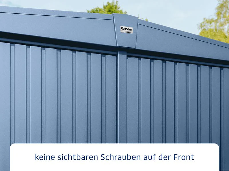 Ecostar Gerätehaus Trend-S,Typ 3, Taubenblau, 1 flg - Image 4