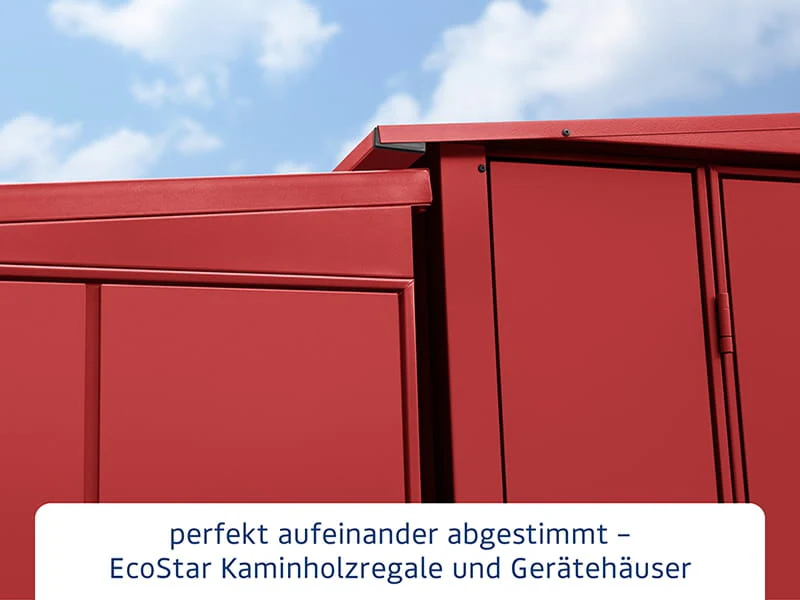 EcoStar Kaminholzregal ,ELEGANT-V,TYP2, Purpurrot - Image 5
