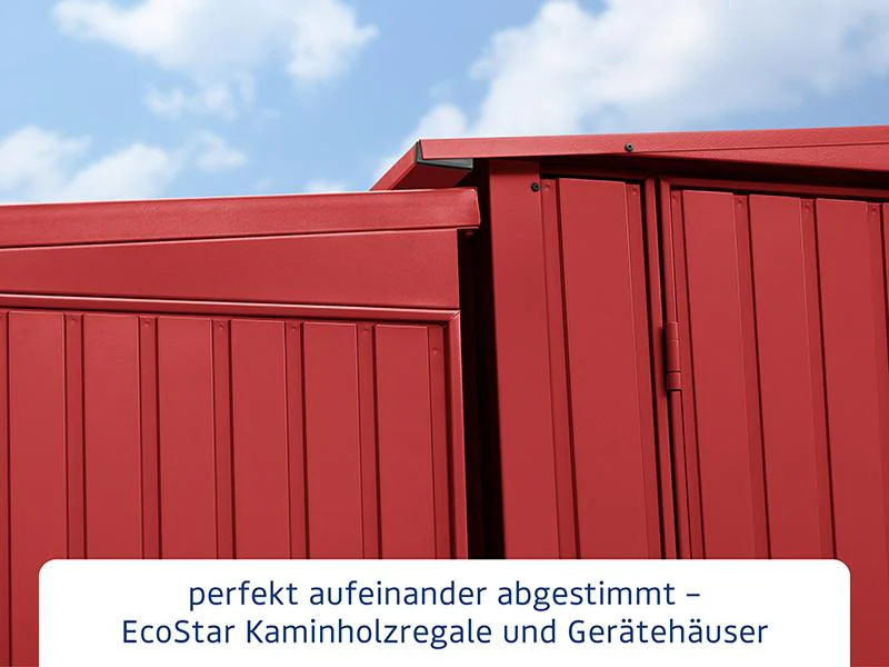 EcoStar Kaminholzregal ,TREND-V,TYP1, Purpurrot - Image 6