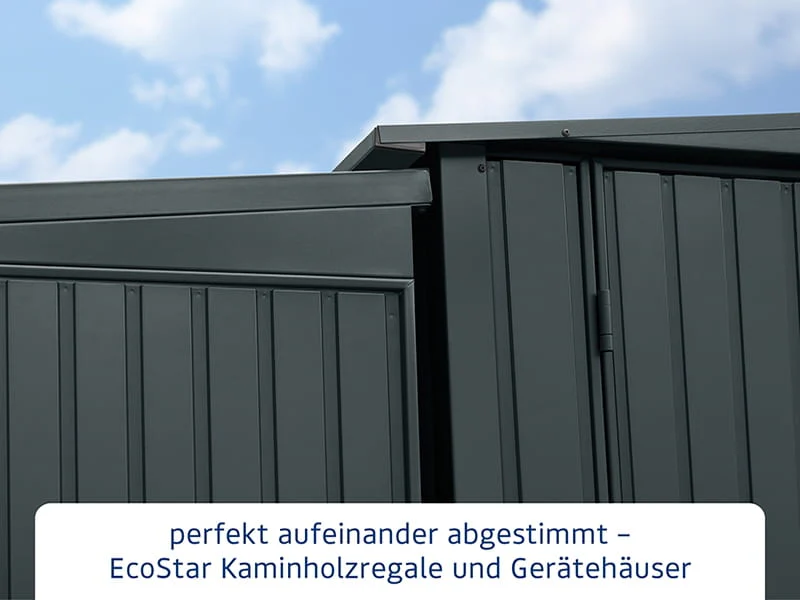 EcoStar Kaminholzregal ,TREND-V,TYP2, Anthrazitgrau - Image 6