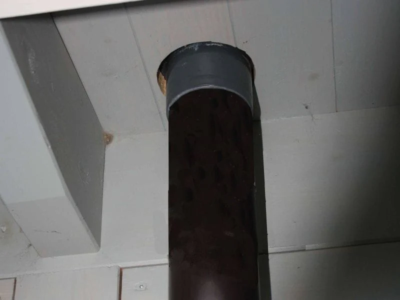 Fallrohrset F1 mit Einlaufstutzen anthrazit DN60, Dachhöhe bis 250 cm - Image 2