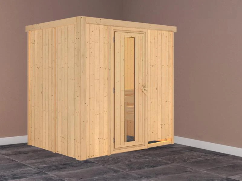 Fanja - Karibu Sauna Plug & Play ohne Ofen - ohne Dachkranz - Energiespartür - Image 2