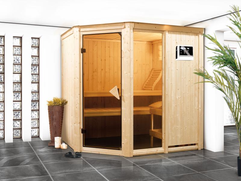 Fiona 1 - Karibu Sauna inkl. 9-kW-Ofen - ohne Dachkranz - - Image 4