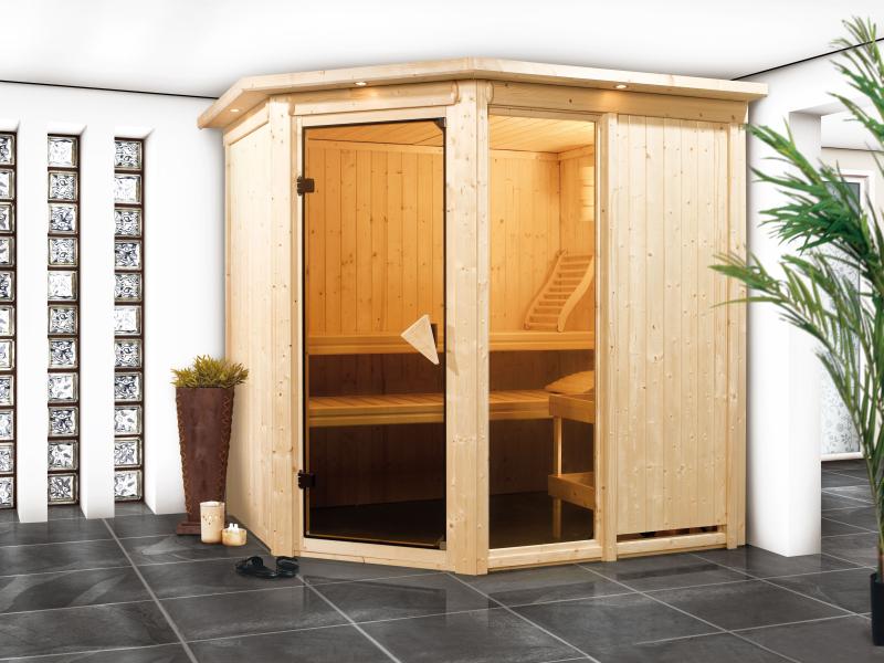 Fiona 1 - Karibu Sauna ohne Ofen - mit Dachkranz - - Image 4