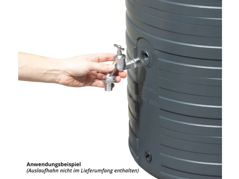 Garantia Regentonne Nordic, 300 Liter, graphit grey, inkl. Deckel - Image 7