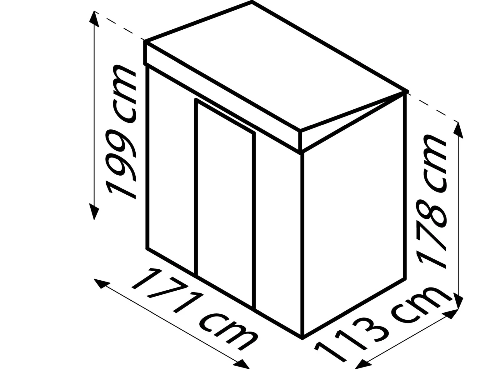 Globel Pultdach Skillion 64, anthrazit - Image 3