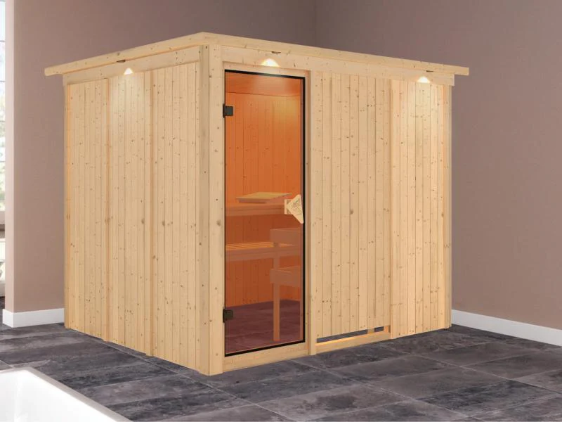 Gobin - Karibu Sauna ohne Ofen - mit Dachkranz - - Image 2
