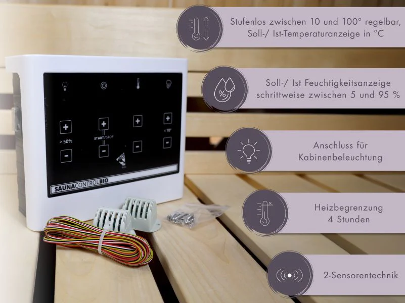 Karibu Bio-Kombiofen 9,0 kW externe Steuerung Easy und Steine - Image 6
