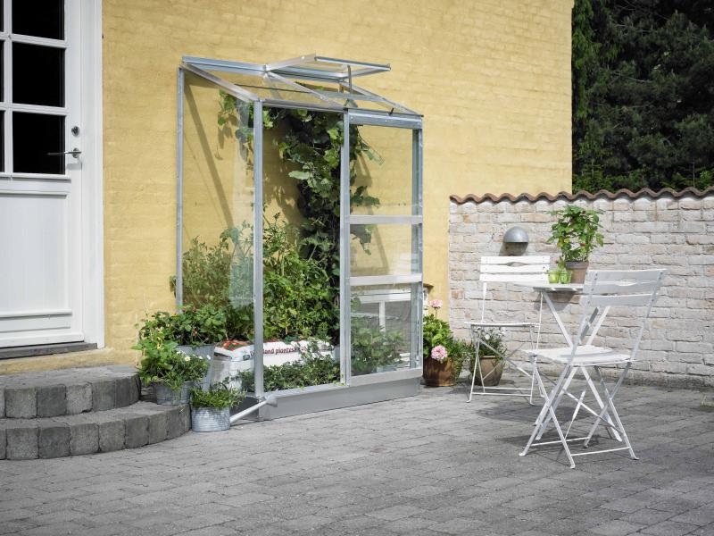 Halls Gewächshaus Altan 2 Alu Blankglas