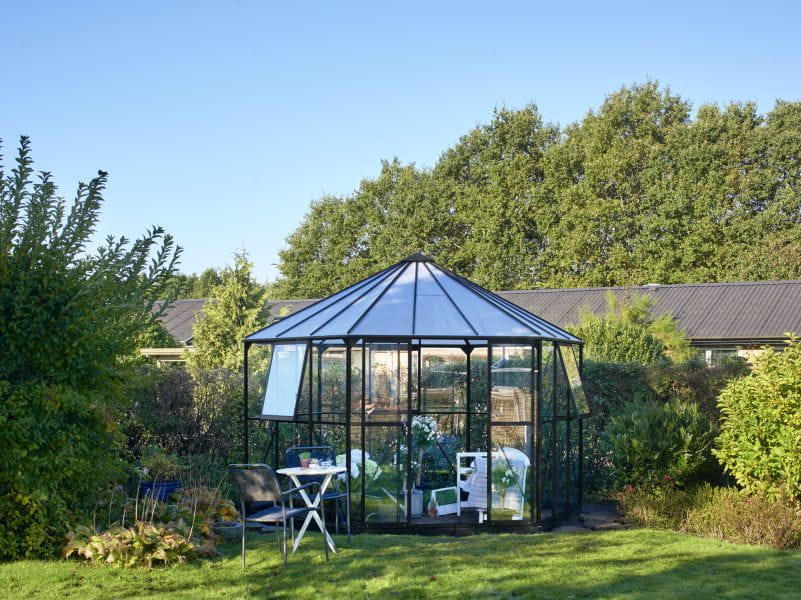 Halls Gewächshaus Atrium Schwarz Sicherheitsglas - Image 4