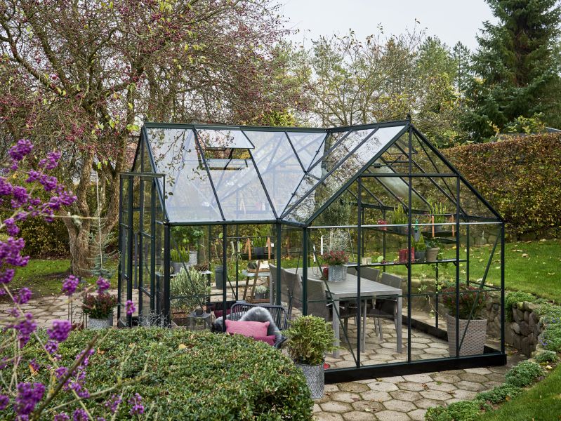 Halls Gewächshaus Garden Room Grün Sicherheitsglas - Image 7