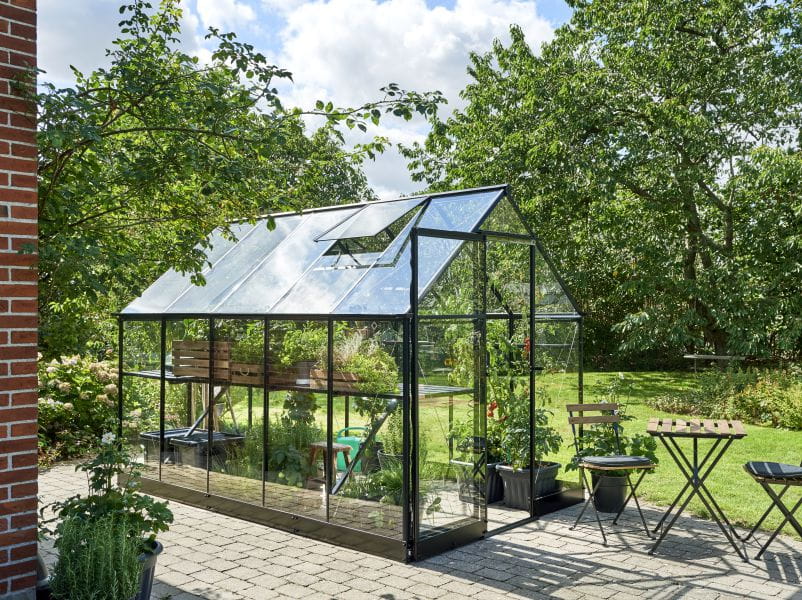 Halls Gewächshaus Qube 610 Schwarz Sicherheitsglas - Image 2