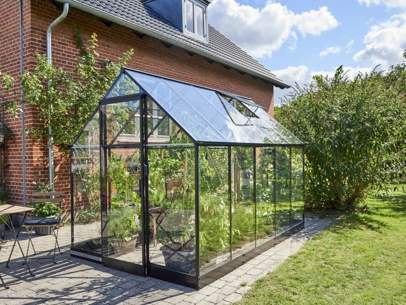 Halls Gewächshaus Qube 610 Schwarz Sicherheitsglas - Image 3
