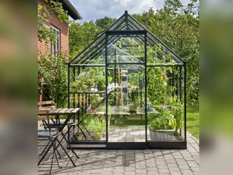 Halls Gewächshaus Qube 610 Schwarz Sicherheitsglas - Image 4