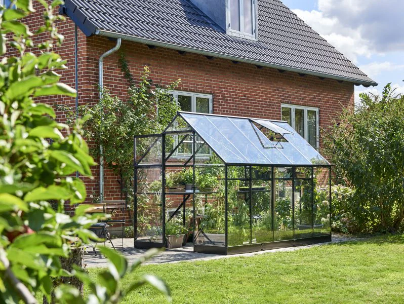 Halls Gewächshaus Qube 610 Schwarz Sicherheitsglas - Image 5