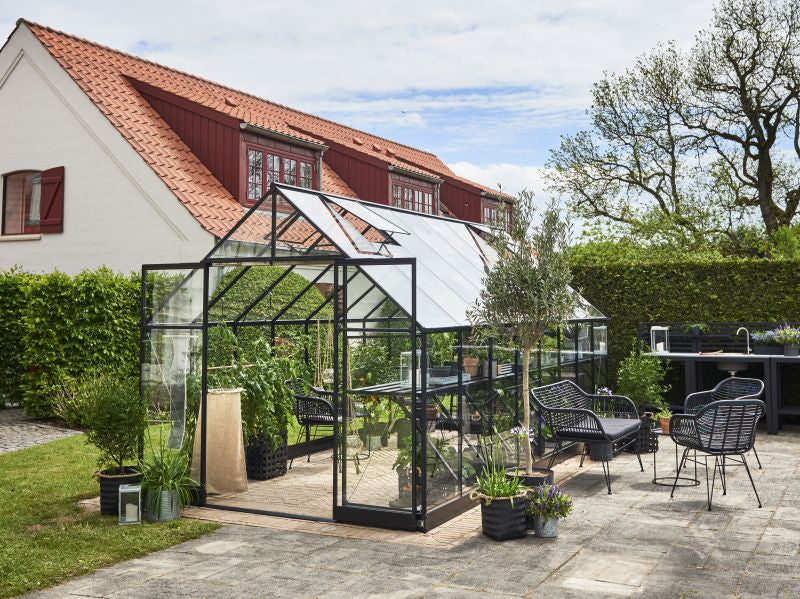 Halls Gewächshaus Qube+ 816 Schwarz Sicherheitsglas - Image 3