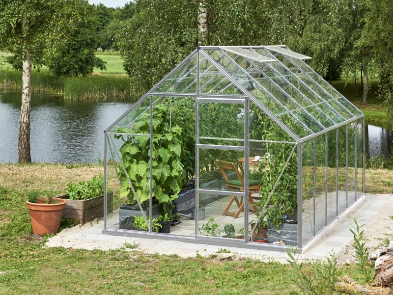 Halls Gewächshaus Universal 128 Alu Blankglas - Image 4