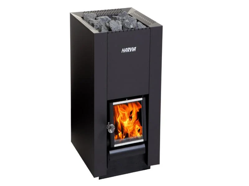 Holzbefeuerter Ofen Harvia Linear 18 compact (inkl. 2 Kartons Saunasteine)