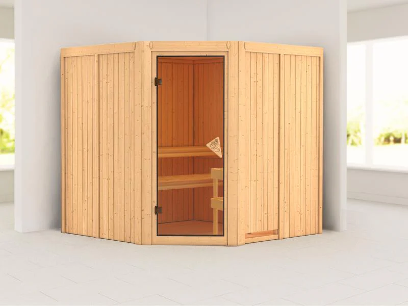 Jarin - Karibu Sauna ohne Ofen - ohne Dachkranz -