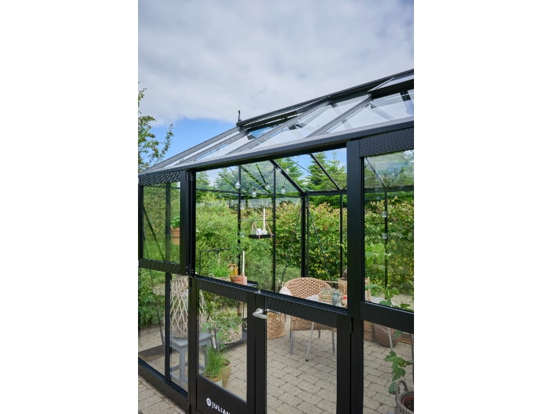 Juliana Gewächshaus Jubii 60 Schwarz 10,9 m² mit 3 mm Sicherheitsglas - Image 4