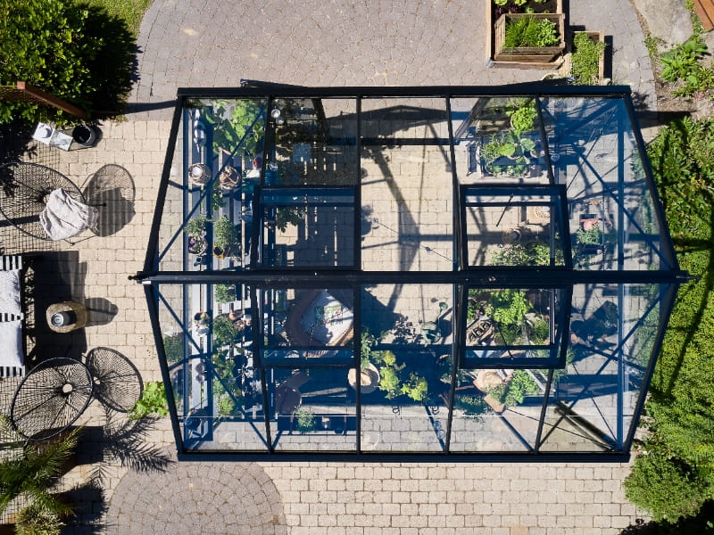 Juliana Gewächshaus Jubii 60 Schwarz 10,9 m² mit 3 mm Sicherheitsglas - Image 7