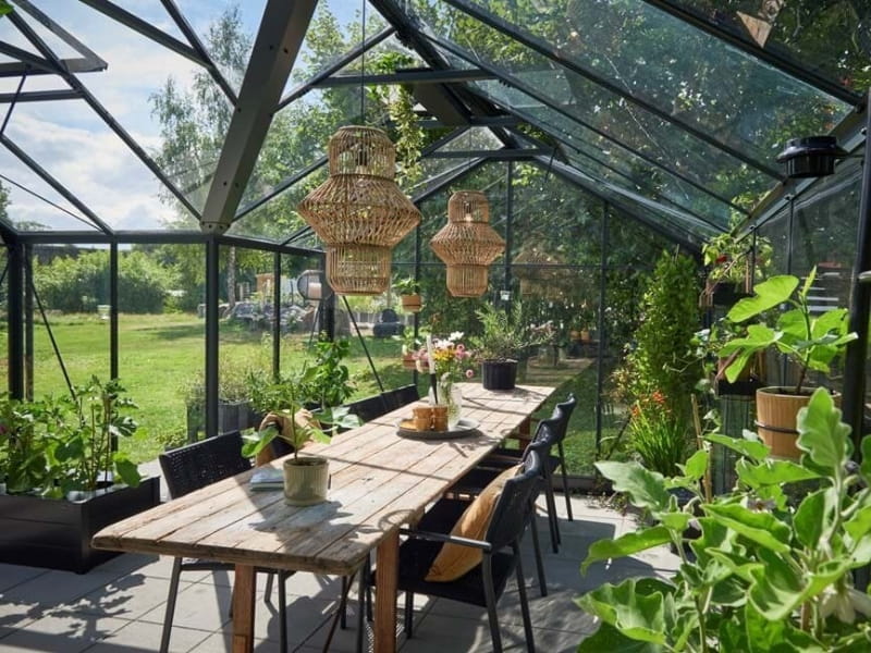 Juliana Gewächshaus Orangerie 21,5 qm, Anthrazit mit 3mm Sicherheitsglas - Image 4