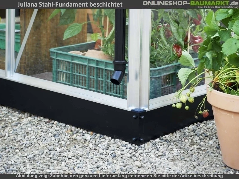 Juliana Stahl-Fundament für Gewächshaus Compact 5.0 schwarz - Image 2