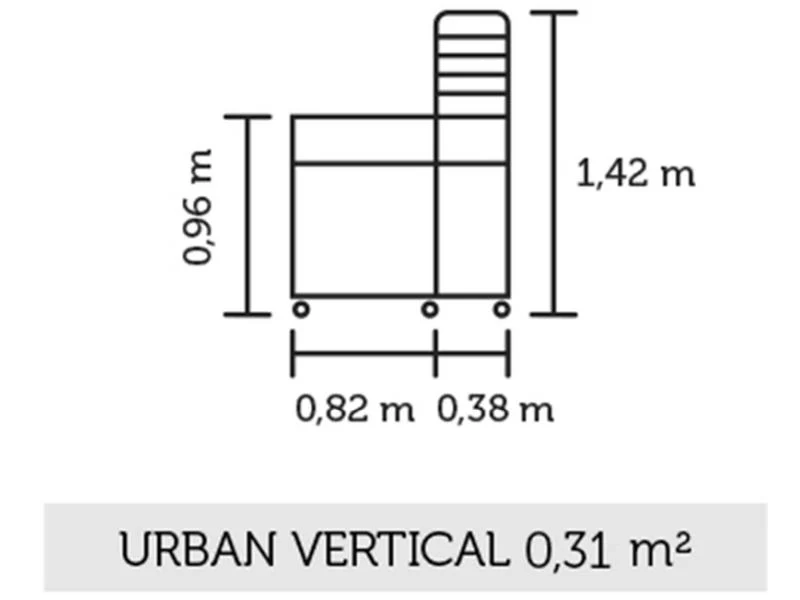 Juliana Urban Gewächshaus Vertical schwarz, 4mm Sicherheitsglas - Image 3
