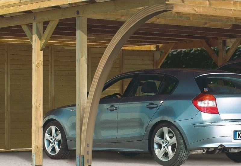 Karibu 2 x Einfahrtsbogen aus Leimholz für Carport - Image 2