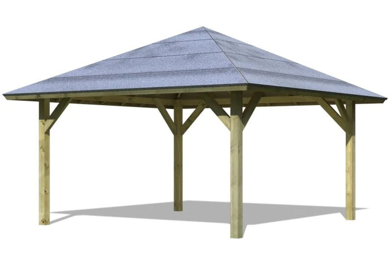 Karibu 4-Eck Pavillon Classic Holm 1 kdi - Image 3