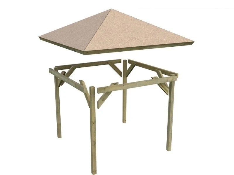 Karibu 4-Eck Pavillon Classic Holm 1 kdi - Image 4