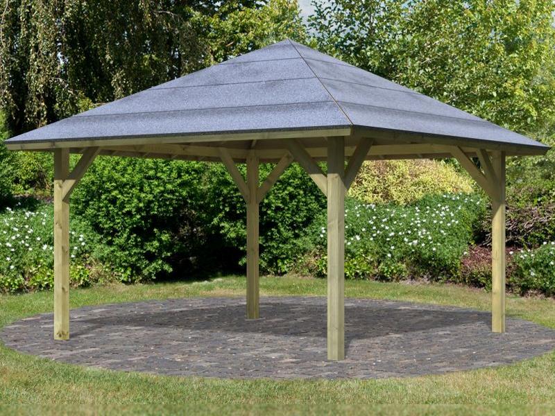 Karibu 4-Eck Pavillon Classic Holm 1 kdi - Image 5