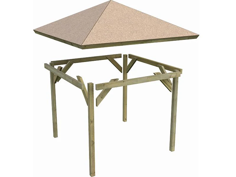 Karibu 4-Eck Pavillon Eco Cordoba - Image 5