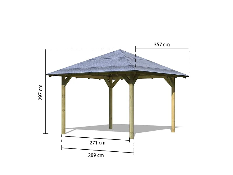 Karibu 4-Eck Pavillon Eco Cordoba - Image 8