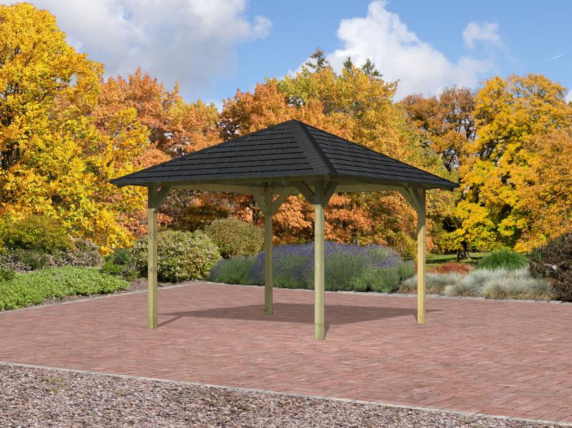 Karibu 4-Eck Pavillon Eco Cordoba Sparset inkl. Schindeln - Image 2