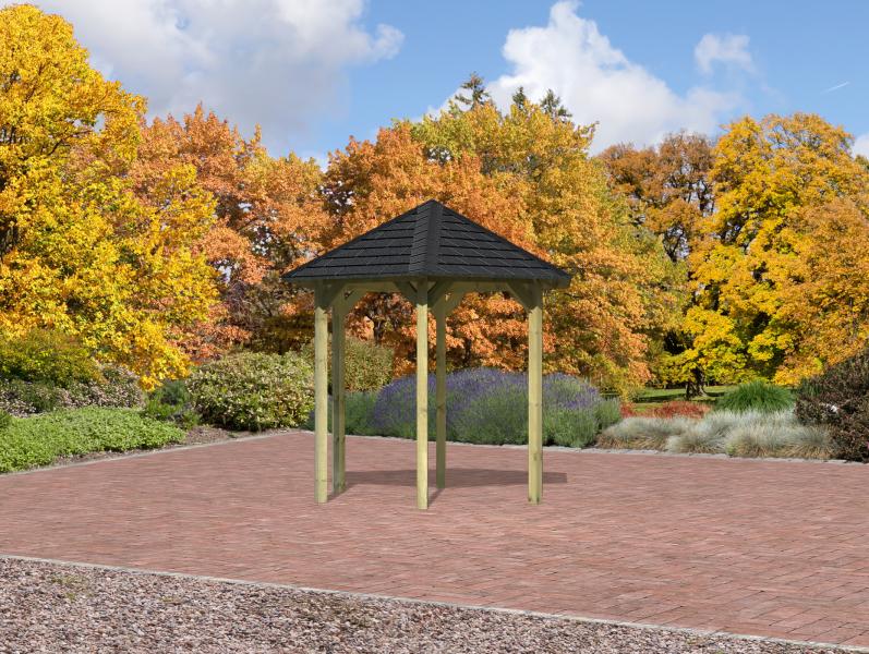 Karibu 6-Eck Pavillon Eco Lissabon Sparset inkl. Schindeln - Image 2