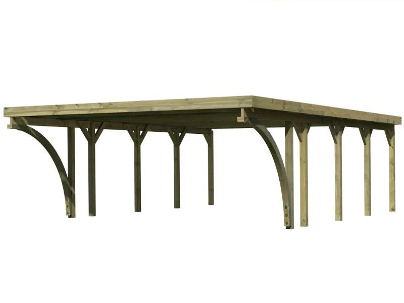 Karibu Carport Classic Doppel 3 mit 2 Einfahrtsbogen kdi - Image 3