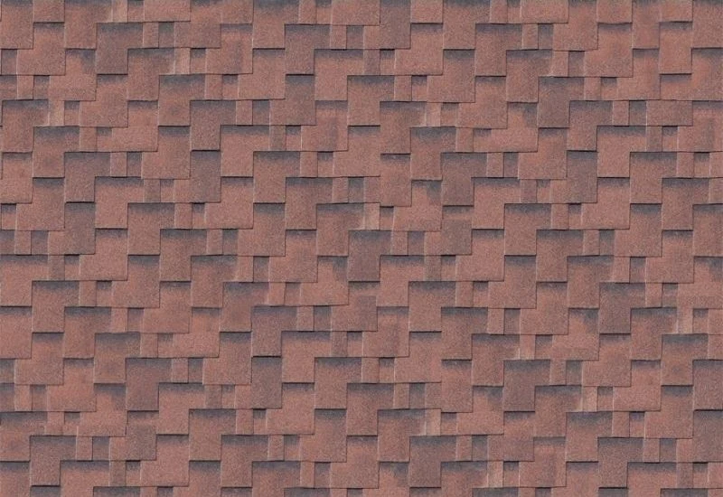 Karibu Dachschindeln Asymetrisch rot geflammt 11 Pakete - Image 2