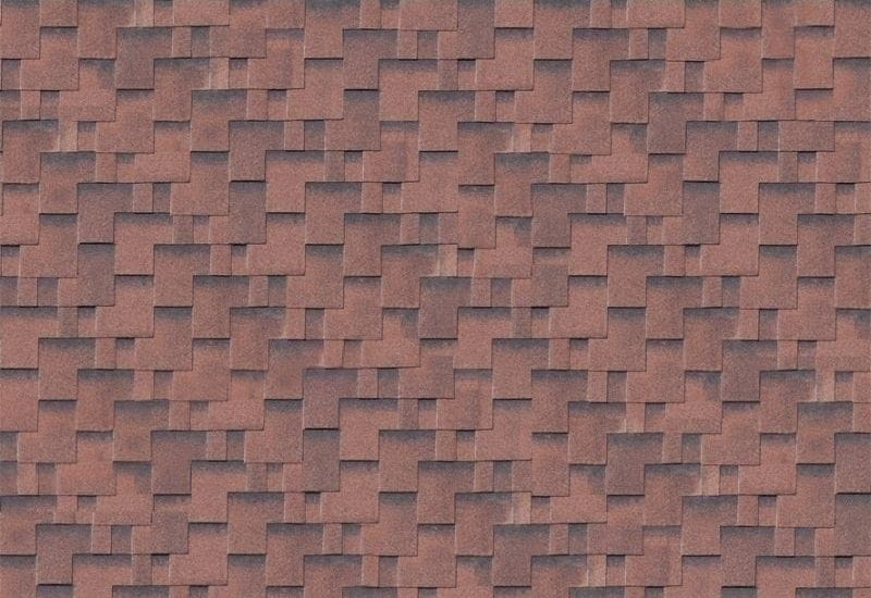 Karibu Dachschindeln Asymetrisch rot geflammt 15 Pakete - Image 2