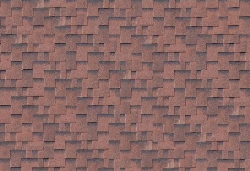 Karibu Dachschindeln Asymetrisch rot geflammt 27 Pakete - Image 2