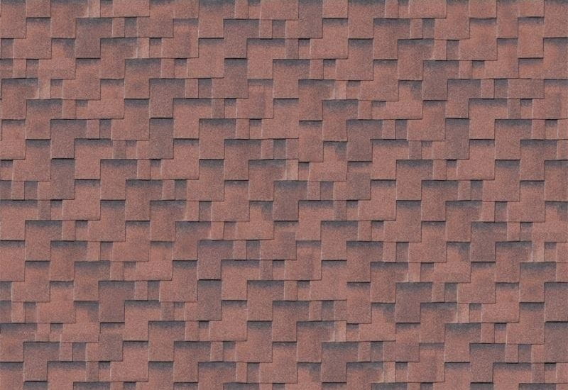 Karibu Dachschindeln Asymetrisch rot geflammt 5 Pakete - Image 2