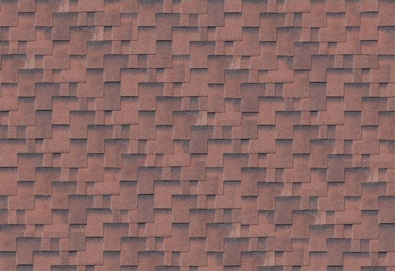 Karibu Dachschindeln Asymetrisch rot geflammt 6 Pakete - Image 2