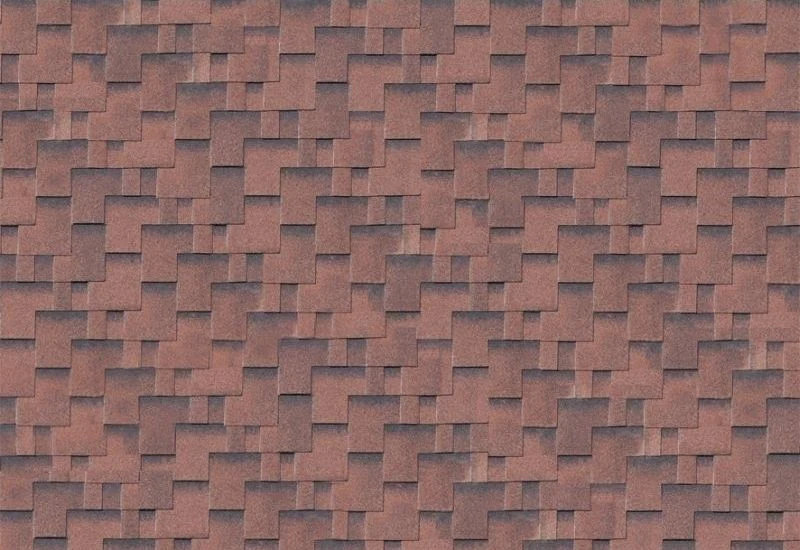 Karibu Dachschindeln Asymetrisch rot geflammt 7 Pakete - Image 2