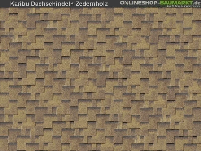 Karibu Dachschindeln Asymetrisch Zedernholz 21 Pakete