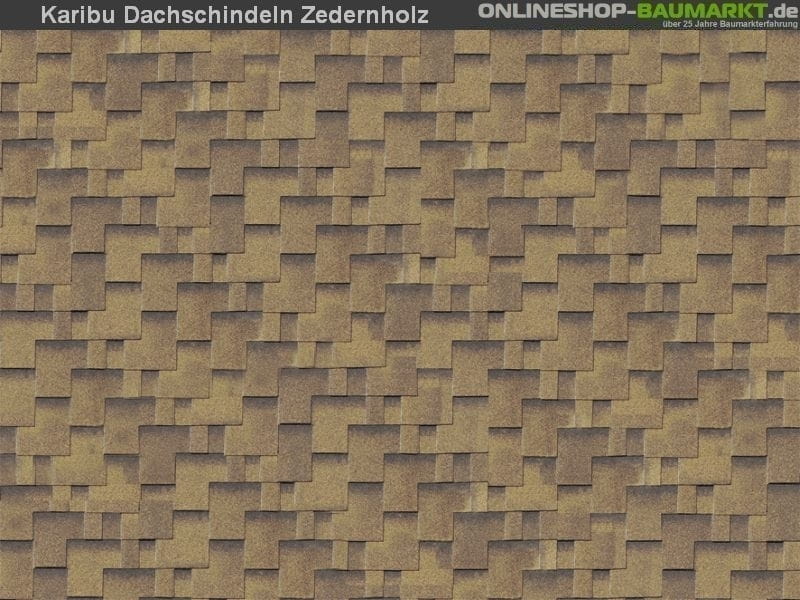 Karibu Dachschindeln Asymetrisch Zedernholz 3 Pakete