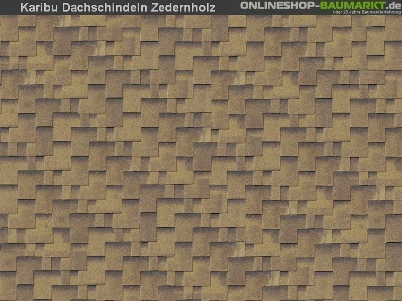 Karibu Dachschindeln Asymetrisch Zedernholz 3 Pakete - Image 5