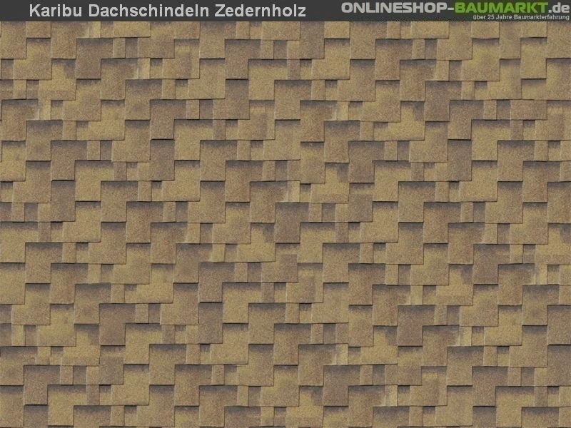 Karibu Dachschindeln Asymetrisch Zedernholz 5 Pakete - Image 5